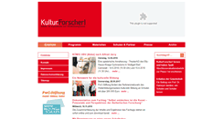 Desktop Screenshot of kultur-forscher.de