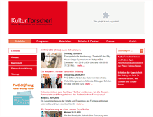 Tablet Screenshot of kultur-forscher.de